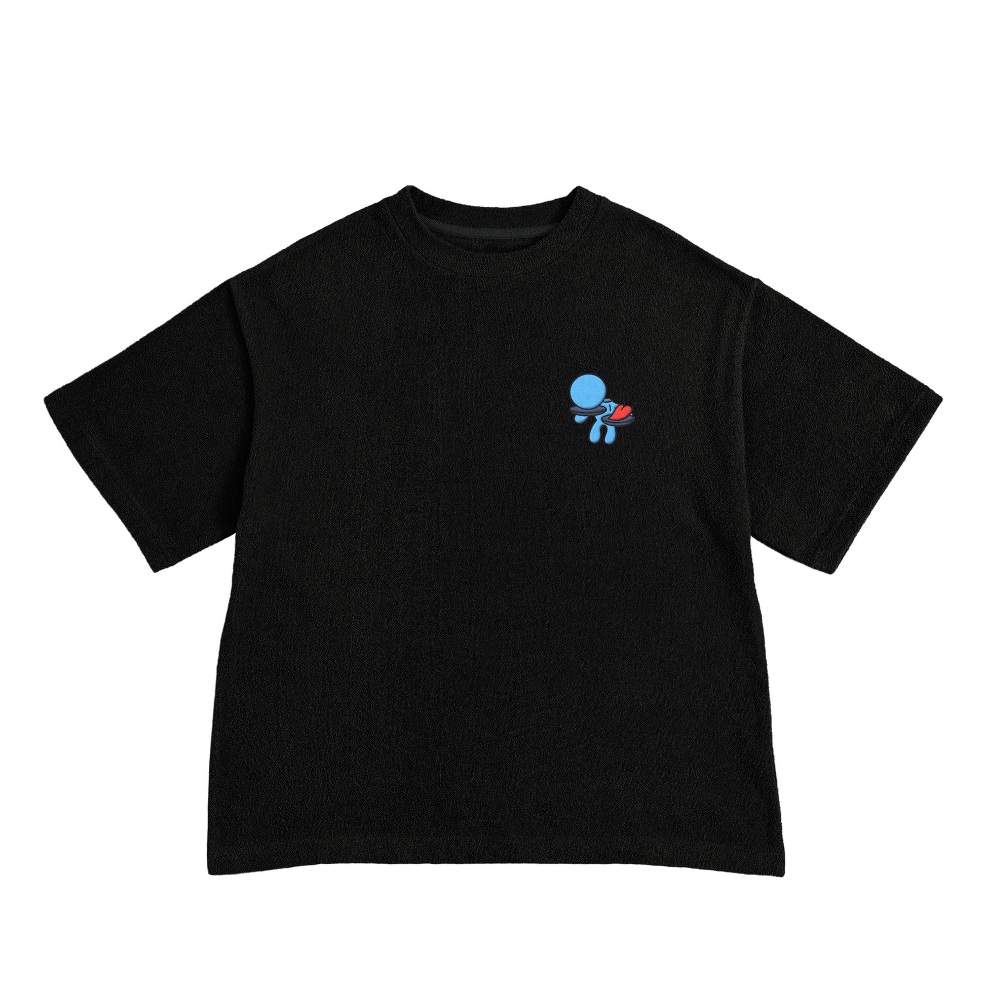 【ビッグシルエットTシャツ】楽しい恋愛 black image
