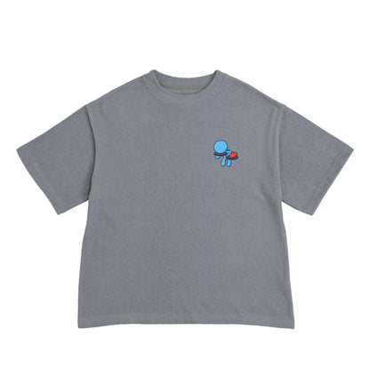 【ビッグシルエットTシャツ】楽しい恋愛 fog-blue image