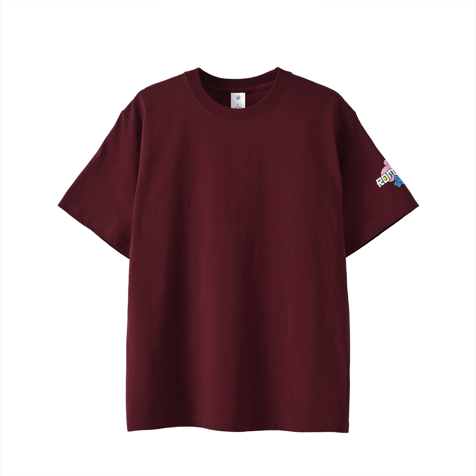 【Tシャツ】ローマンズロゴ×バーガー burgundy image
