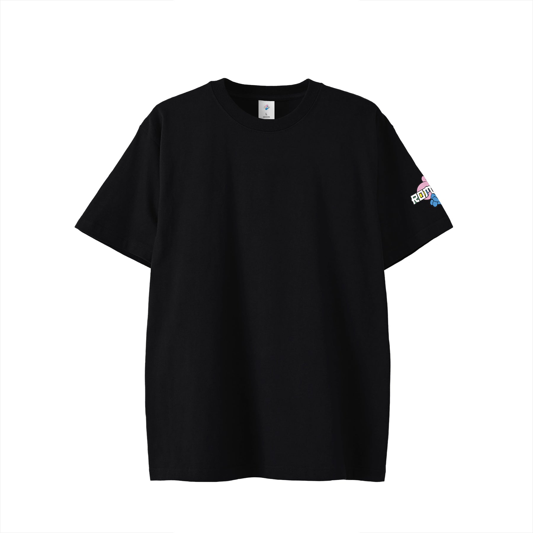 【Tシャツ】ローマンズロゴ×バーガー black image