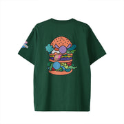 【Tシャツ】ローマンズロゴ×バーガー green image