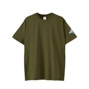 【Tシャツ】ローマンズロゴ×バーガー olive-drab image