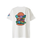 【Tシャツ】ローマンズロゴ×バーガー white image