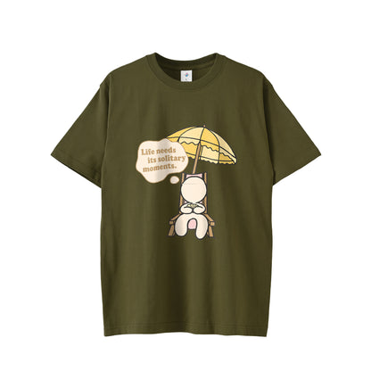 【Tシャツ】ソリティア　ベージュ olive-drab image