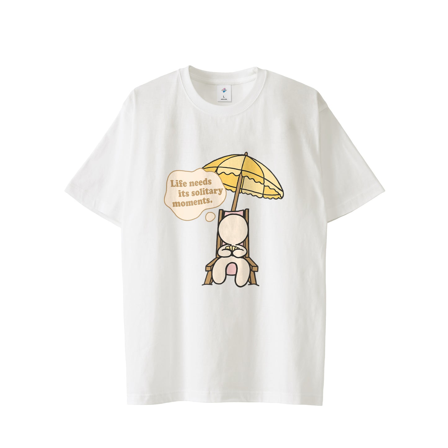 【Tシャツ】ソリティア　ベージュ white image