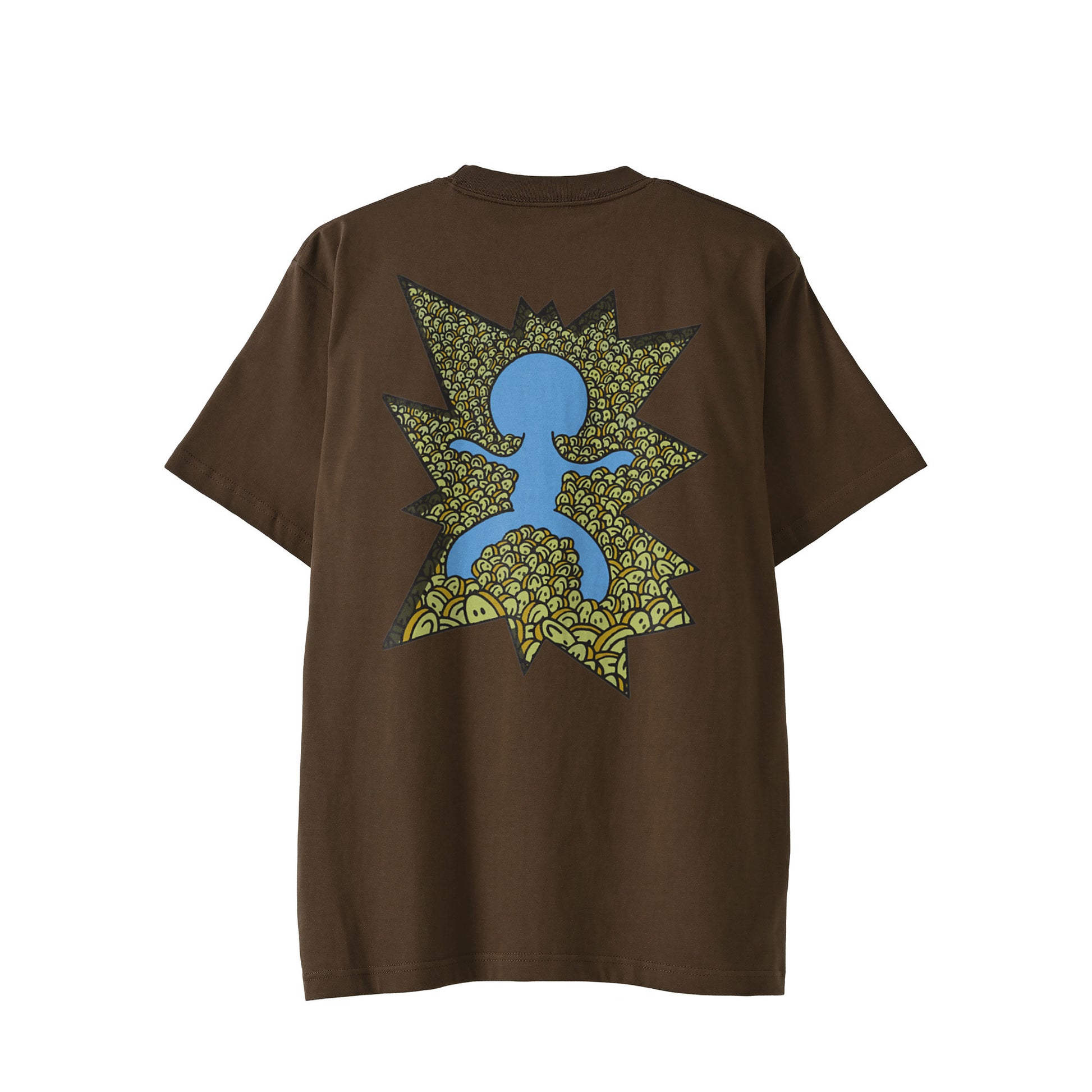 【Tシャツ】テクノロジー×ロスト・イン・フェイス dark-brown image